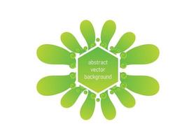 modello di progettazione banner web esagonale floreale verde. utilizzato per l'icona di sfondo, web design, elemento di design. vettore