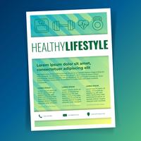 Insieme di modelli di Flyer Business Health Lifestyle vettore