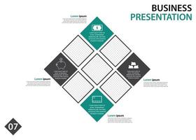 modello di progettazione di presentazione aziendale. perfetto per brochure, promozioni di marketing, infografiche, ecc vettore