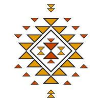 geometrico etnico modello arte. americano, messicano stile. sfondo azteco tribale ornamento. design per tessuto, vestiario, tessile, logo, simbolo. vettore