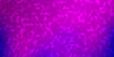 trama vettoriale rosa viola chiaro con esagoni colorati
