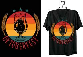 oktoberfest maglietta design. divertente regalo articolo oktoberfest maglietta design per birra amanti. vettore