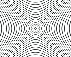 concentrico cerchio struttura elementi, distanziati concentrico cerchio, linea nel un' cerchio concetto, nero circolare modello. vettore
