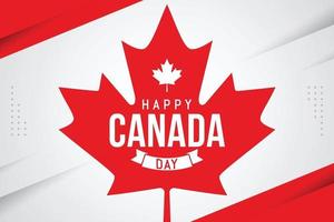 modello di banner celebrazione felice giorno del canada can vettore