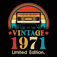 Vintage ▾ 1971 limitato edizione cassetta nastro vettore