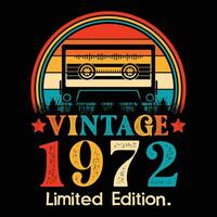 Vintage ▾ 1972 limitato edizione cassetta nastro vettore