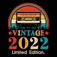 Vintage ▾ 2022 limitato edizione cassetta nastro vettore