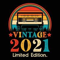 Vintage ▾ 2021 limitato edizione cassetta nastro vettore