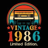 Vintage ▾ 1986 limitato edizione cassetta nastro vettore