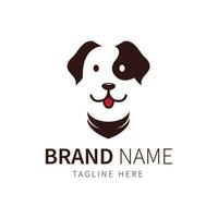 cane logo con un' semplice e unico concetto vettore