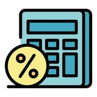pagamento calcolatrice icona vettore piatto