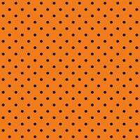 arancia e nero senza soluzione di continuità polka punto modello vettore