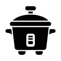 riso fornello vettore glifo icona per personale e commerciale uso.
