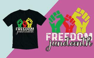 juneteenth 1865, free-ish juneteenth da 1865, juneteenth giorno t camicia vettore