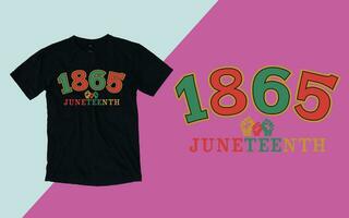 juneteenth 1865, free-ish juneteenth da 1865, juneteenth giorno t camicia vettore
