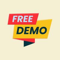 gratuito demo bandiera vettore