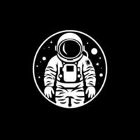 astronauta, minimalista e semplice silhouette - vettore illustrazione