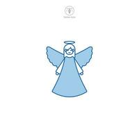 angelo icona simbolo vettore illustrazione isolato su bianca sfondo