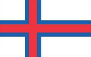 Faroe isole bandiera. bandiera di Faroe isole bandiera vettore