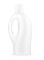 prodotti per la pulizia della casa in una bottiglia di plastica modello vuoto illustrazione vettoriale stock vuoto isolato su sfondo bianco