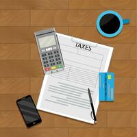 finanza economia tassazione, vettore contabilità bancario illustrazione