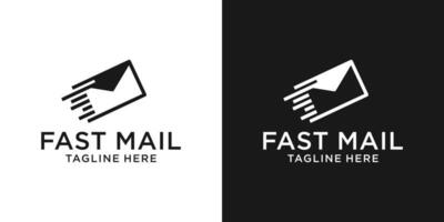 logo design e-mail, massaggio, Spedire icona vettore ispirazione