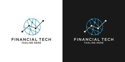 logo design finanziario tecnologia moderno vettore