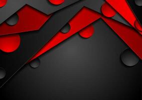 rosso e nero astratto geometrico aziendale sfondo vettore