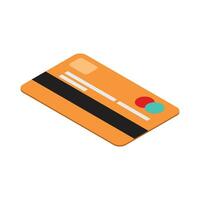 vettore isometrico design di credito carta