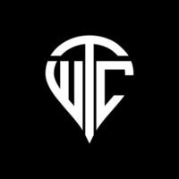 wtc lettera logo design. wtc creativo monogramma iniziali lettera logo concetto. wtc unico moderno piatto astratto vettore lettera logo design.