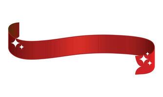 vettore rosso lucido nastro striscioni. collezione oggetto banda, telaio classico etichetta, vettore illustrazione