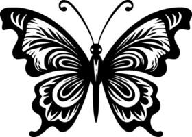 la farfalla, minimalista e semplice silhouette - vettore illustrazione