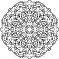 mandala. etnico decorativo elemento. mano disegnato sfondo. Islam, Arabo, indiano, ottomano motivi. vettore