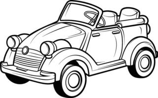 mano disegnato schema di un' Vintage ▾ classico auto vettore