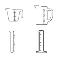 misurazione tazza vettore