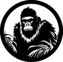 gorilla - minimalista e piatto logo - vettore illustrazione