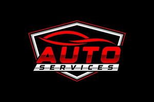 auto stile auto logo design con concetto gli sport veicolo icona silhouette vettore