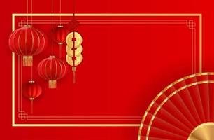 felice anno nuovo cinese vacanza sfondo. illustrazione vettoriale eps10