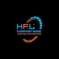 hfl lettera logo creativo design con vettore grafico, hfl semplice e moderno logo. hfl lussuoso alfabeto design