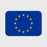 europeo unione bandiera vettore icone impostato nel il forma di cuore, stella e cerchio.
