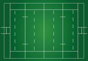 Rugby campo, tattica tavola superiore Visualizza vettore