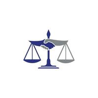 procuratore legge azienda logo design vettore