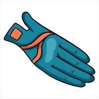 abbigliamento da motociclista per guanti da fantino illustrazione in stile cartone animato vettore