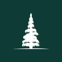 pino albero logo, verde pianta vettore, albero silhouette disegno, icona, illustrazione, modello vettore