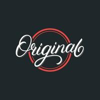 originale mano scritto lettering logo, etichetta, distintivo, emblema, cartello. Vintage ▾ retrò stile. moderno calligrafia, tipografia. vettore illustrazione.