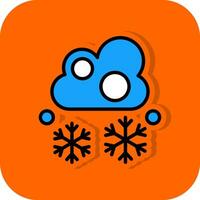 nevicata vettore icona design