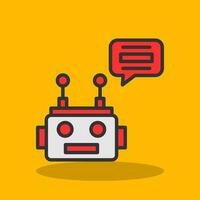 chatbot vettore icona design