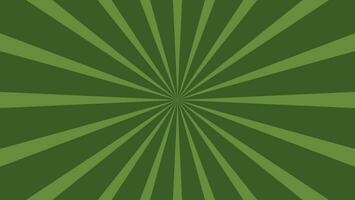 astratto sunburst verde modello sfondo per moderno grafico design elemento. splendente raggio cartone animato con colorato per sito web bandiera sfondo e manifesto carta decorazione vettore