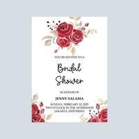 bridal doccia invito carta vettore