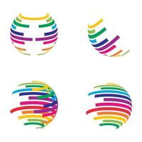 immagini del logo del globo vettore